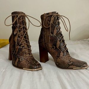 Snake Print Steve Madden Boots